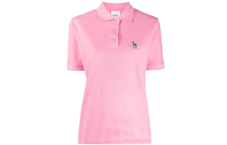 (Women) Burberry Pink Polo T-Shirt with Deer Print 80333901 圖 2