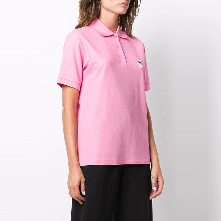 (Women) Burberry Pink Polo T-Shirt with Deer Print 80333901 圖 4