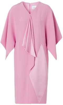 (W) Vestido Burberry Rosa de Seda con Cremallera y Diseño de Capa. 80472481 Buy (W) Vestido Burberry Rosa de Seda con Cremallera y Diseño de Capa. 80472481