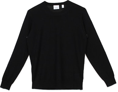 (W) 巴宝莉纯黑色圆领针织长袖毛衣 80170191 Order (W) 巴宝莉纯黑色圆领针织长袖毛衣 80170191