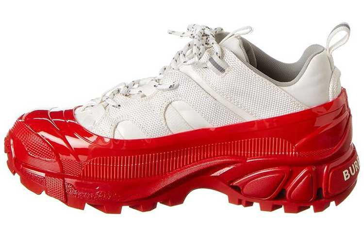 (W) Burberry Platform Sneaker 'White Red'