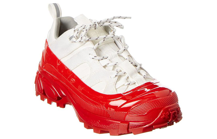 (W) Burberry Platform Sneaker 'White Red' 圖 2