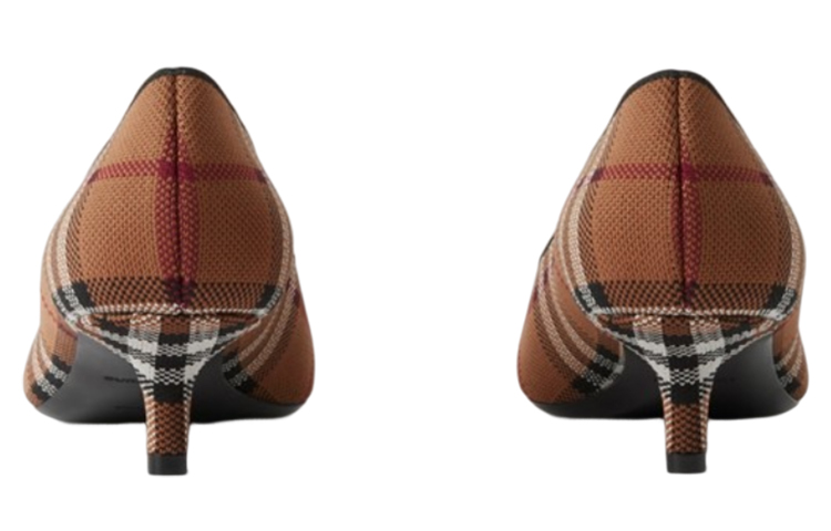 (W) Burberry Pointed-Toe Check Stiletto Pumps 'Dark Brown' 圖 5