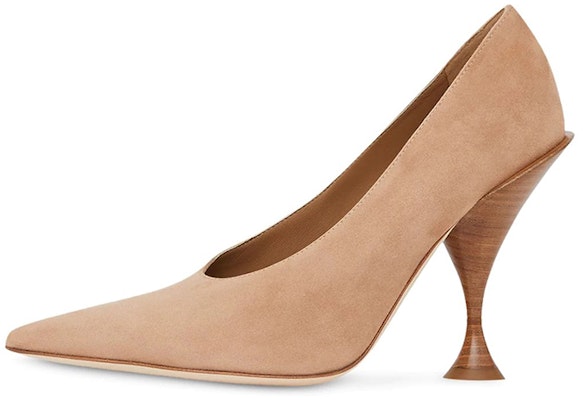 (W) Burberry 几何棕色麂皮尖头高跟鞋 8025780 Buy (W) Burberry 几何棕色麂皮尖头高跟鞋 8025780