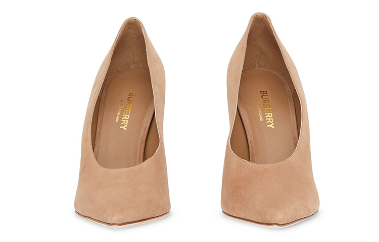 (W) Burberry Pointed-Toe High Heels 'Geometric Brown Suede' 圖 3