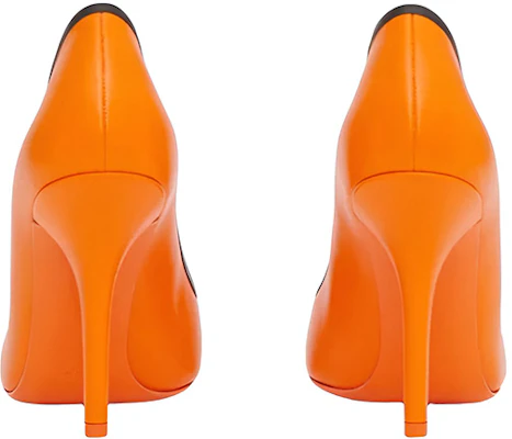 (Women) Burberry Pointed Leather High Heels 'Bright Orange' 80567201 Shop (Women) Burberry Pointed Leather High Heels 'Bright Orange' 80567201