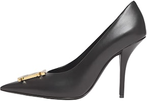 (Women) Burberry Pointed Toe Leather High Heels 'Black' 80558891 (Women) Burberry Pointed Toe Leather High Heels 'Black' 80558891