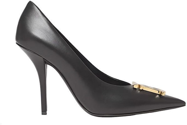 (Women) Burberry Pointed Toe Leather High Heels 'Black' 80558891 Order (Women) Burberry Pointed Toe Leather High Heels 'Black' 80558891