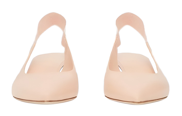 (W) Burberry Pointed Toe Leather Mid-Heel 'Pink' 圖 3