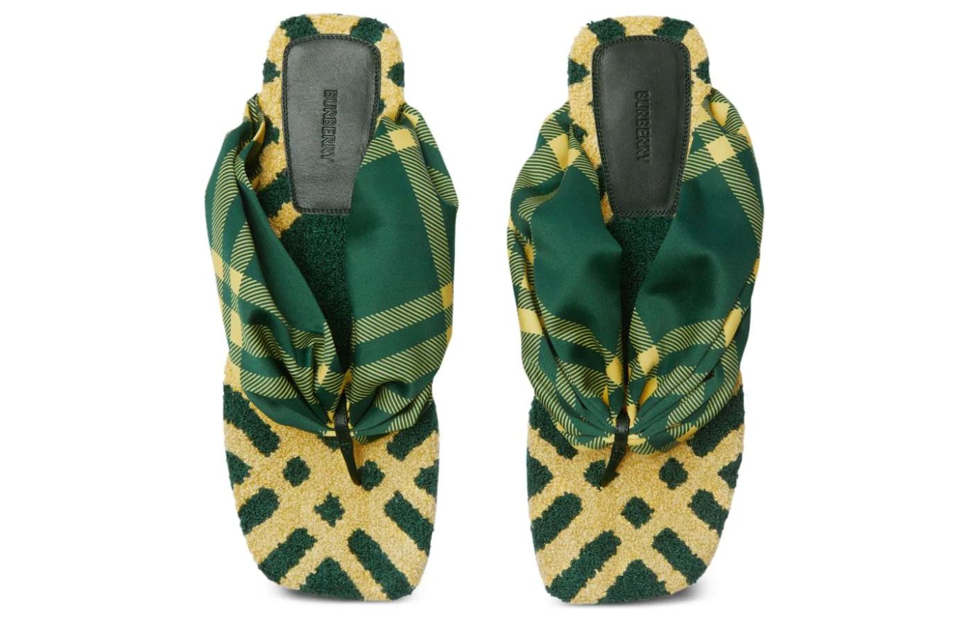 (W) Burberry Polyester Slide 'Green' 圖 4