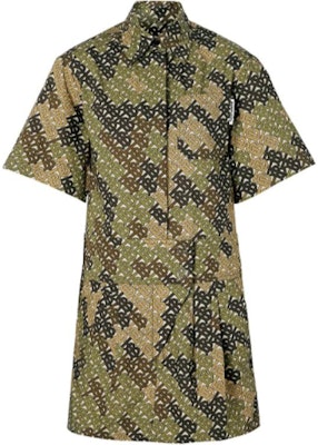 (W) Vestido Manga Corta Estampado Burberry Mujer Verde Militar 80141921 Buy (W) Vestido Manga Corta Estampado Burberry Mujer Verde Militar 80141921