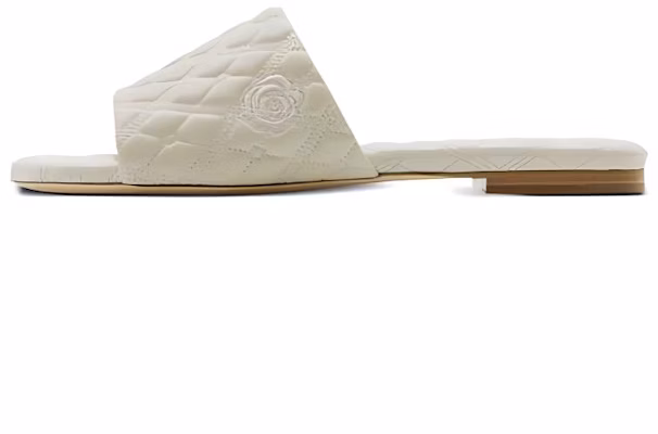 (Women) Burberry Quilt 'White Leather Square Toe Mules' 80922291 Buy (Women) Burberry Quilt 'White Leather Square Toe Mules' 80922291