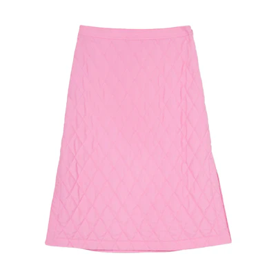 (Women) Burberry Quilted Casual Pink Midi Dress for Women 80387791