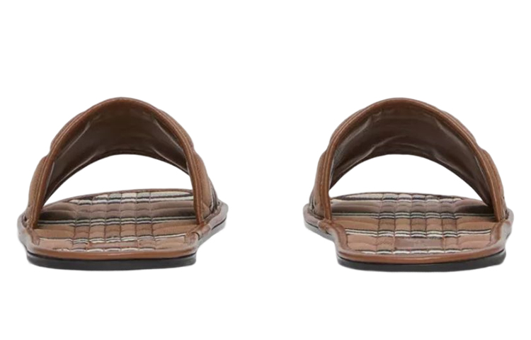 Lookbook (W) Pantuflas Acolchadas de Algodón Burberry 'Birch Brown' 80592251