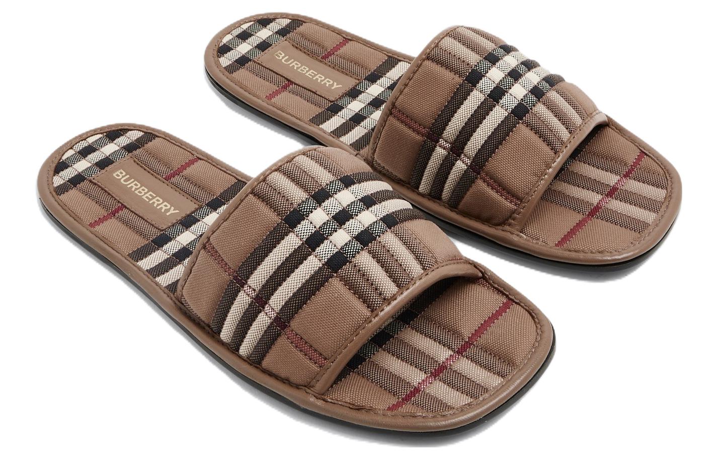Shop (W) Pantuflas Acolchadas de Algodón Burberry 'Birch Brown' 80592251