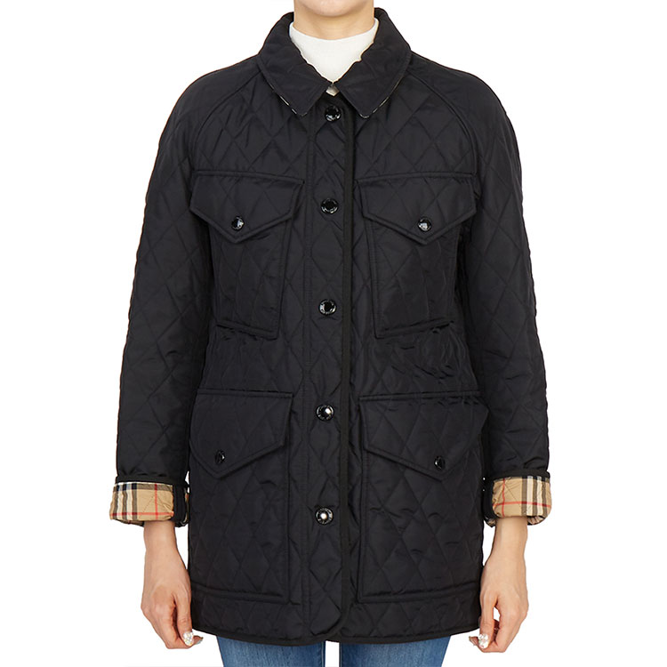 (Women) Burberry Quilted Cotton Jacket Black 8034122 A1189 圖 4