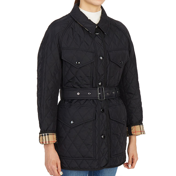 (Women) Burberry Quilted Cotton Jacket Black 8034122 A1189 圖 6