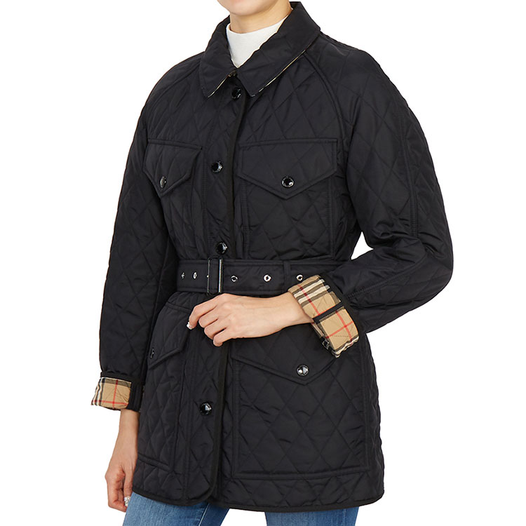 (Women) Burberry Quilted Cotton Jacket Black 8034122 A1189 圖 8