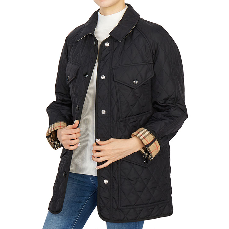 (Women) Burberry Quilted Cotton Jacket Black 8034122 A1189 圖 9