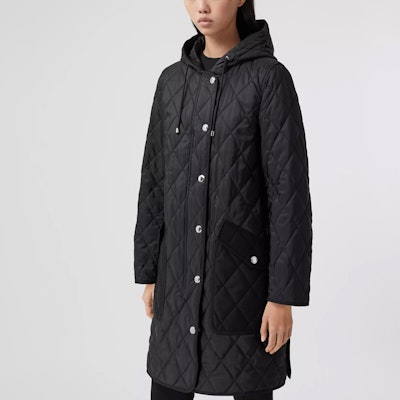 (Women) Burberry Quilted Hooded Temperature-Regulating Cotton Jacket Black 80355061 Shop (Women) Burberry Quilted Hooded Temperature-Regulating Cotton Jacket Black 80355061