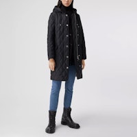 (W) 버버리 퀼팅 후드 온도조절 코튼 재킷 블랙 80355061 Details for (W) 버버리 퀼팅 후드 온도조절 코튼 재킷 블랙 80355061