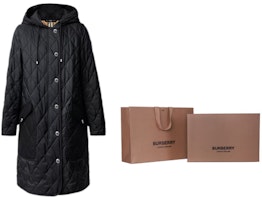 (W) 버버리 퀼팅 후드 온도조절 코튼 재킷 블랙 80355061 Cheap (W) 버버리 퀼팅 후드 온도조절 코튼 재킷 블랙 80355061