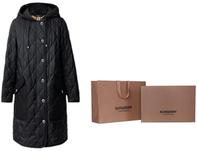 (W) 버버리 퀼팅 후드 온도조절 코튼 재킷 블랙 80355061 Cheap (W) 버버리 퀼팅 후드 온도조절 코튼 재킷 블랙 80355061