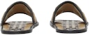 (W) Selipar Kulit Biri Berlapik Burberry 'Check Beige' 80565871