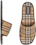 Purchase (W) Selipar Kulit Biri Berlapik Burberry 'Check Beige' 80565871