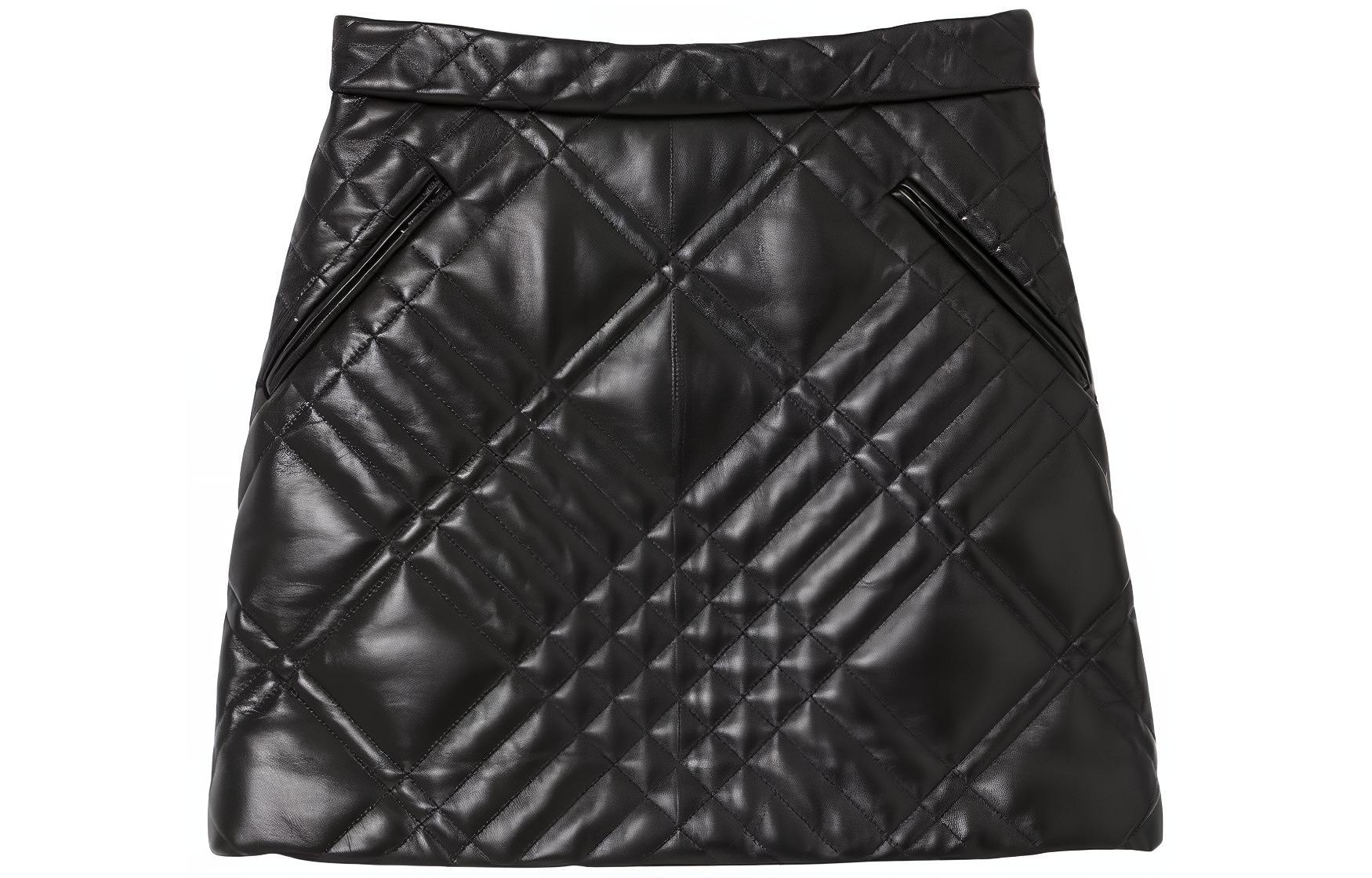 (Women) Burberry Quilted Leather Mini Skirt for Women 80651161