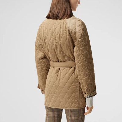 (Women) Burberry Quilted Nylon Canvas Field Jacket Classic Beige 80358871 Purchase (Women) Burberry Quilted Nylon Canvas Field Jacket Classic Beige 80358871