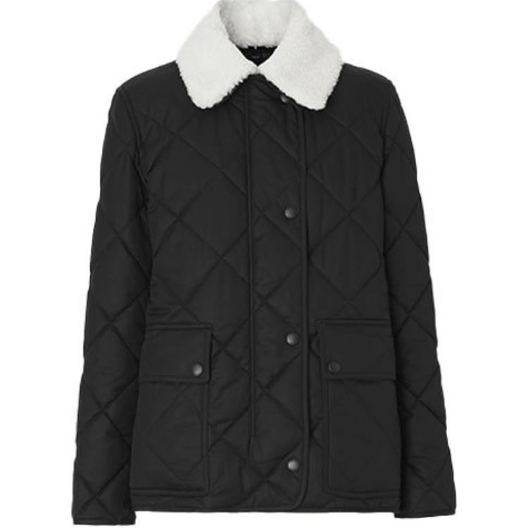 (Women) Burberry Quilted Solid Color Cotton Jacket Women’s Black 80505711