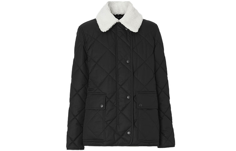 (Women) Burberry Quilted Solid Color Cotton Jacket Women’s Black 80505711 圖 2