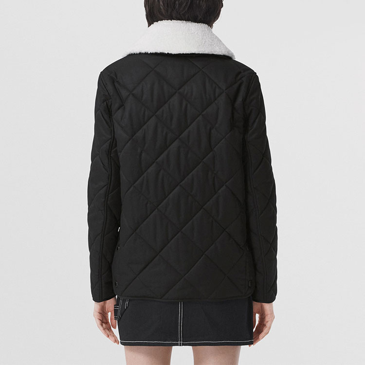 (Women) Burberry Quilted Solid Color Cotton Jacket Women’s Black 80505711 圖 4