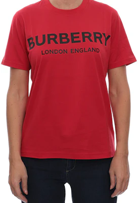 (W) 博柏利红色图案标志圆领T恤 80212721 Lookbook (W) 博柏利红色图案标志圆领T恤 80212721