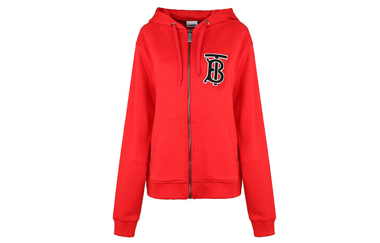 (Women) Burberry Red Letter Print Zip-Up Hoodie. 80211511 圖 2