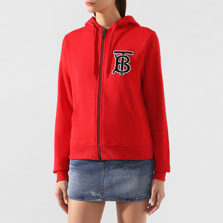 (Women) Burberry Red Letter Print Zip-Up Hoodie. 80211511 圖 6