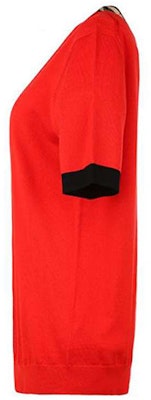 (W) Burberry 紅色短袖Polo衫搭配經典格紋領口裝飾 80238911 Shop (W) Burberry 紅色短袖Polo衫搭配經典格紋領口裝飾 80238911