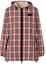Order (Women) Burberry Red Tartan Nylon Puffer Jacket with Logo Embroidery 80361381