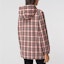 Purchase (Women) Burberry Red Tartan Nylon Puffer Jacket with Logo Embroidery 80361381