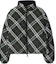 Order (Women) Burberry Reversible Check Nylon Puffer Jacket Green Down-Filled Coat. 80961311