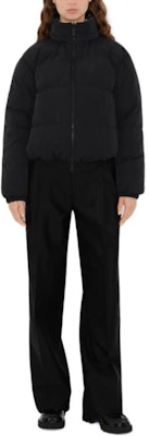 (Women) Burberry Reversible Check Nylon Puffer Jacket Green Down-Filled Coat. 80961311 Shop (Women) Burberry Reversible Check Nylon Puffer Jacket Green Down-Filled Coat. 80961311