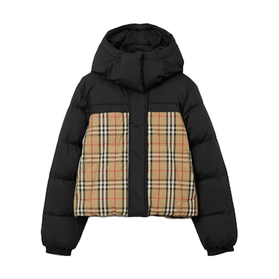 (Women) Burberry Reversible Hooded Long Sleeve Jacket Women’s Black. 80794751