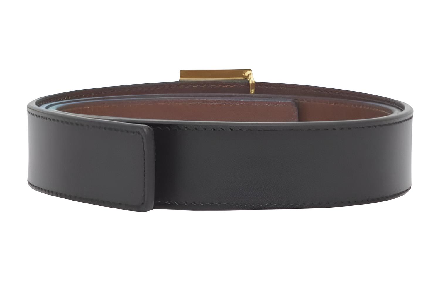 Lookbook (W) Burberry Tali Pinggang Kulit Monogram Boleh Dibalik. 80524861