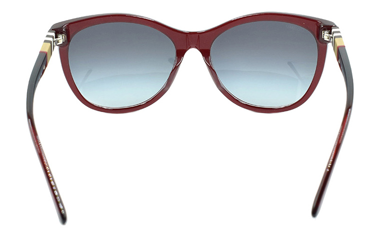 (Women) BURBERRY Romance Series Elegant Holiday Sunglasses 4199F Transparent Red. B4199-F 3543/8G 圖 4