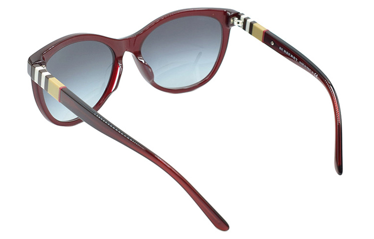 (Women) BURBERRY Romance Series Elegant Holiday Sunglasses 4199F Transparent Red. B4199-F 3543/8G 圖 5