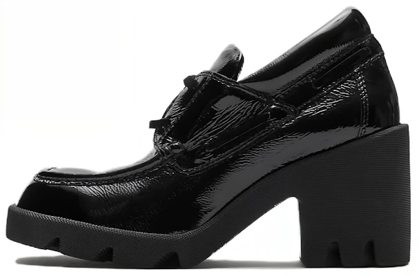 (Women) Burberry Round Toe Slip-On 'Black Chunky Heel' 80747291 Buy (Women) Burberry Round Toe Slip-On 'Black Chunky Heel' 80747291