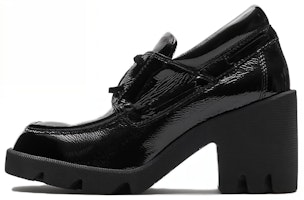 (Women) Burberry Round Toe Slip-On 'Black Chunky Heel' 80747291 (Women) Burberry Round Toe Slip-On 'Black Chunky Heel' 80747291