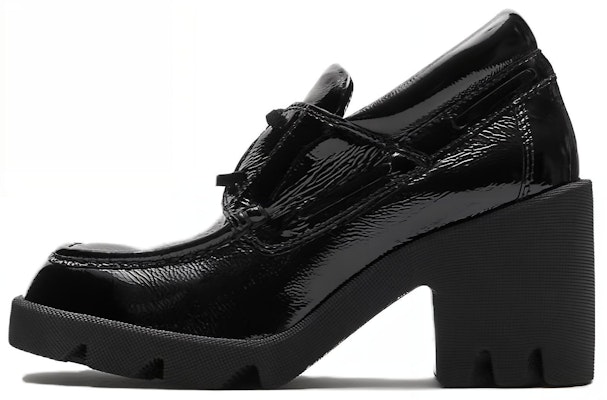 (Women) Burberry Round Toe Slip-On 'Black Chunky Heel' 80747291 Buy (Women) Burberry Round Toe Slip-On 'Black Chunky Heel' 80747291