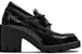 (W) Burberry Kasut Slip-On Hujung Bulat 'Tumit Hitam Tebal' 80747291